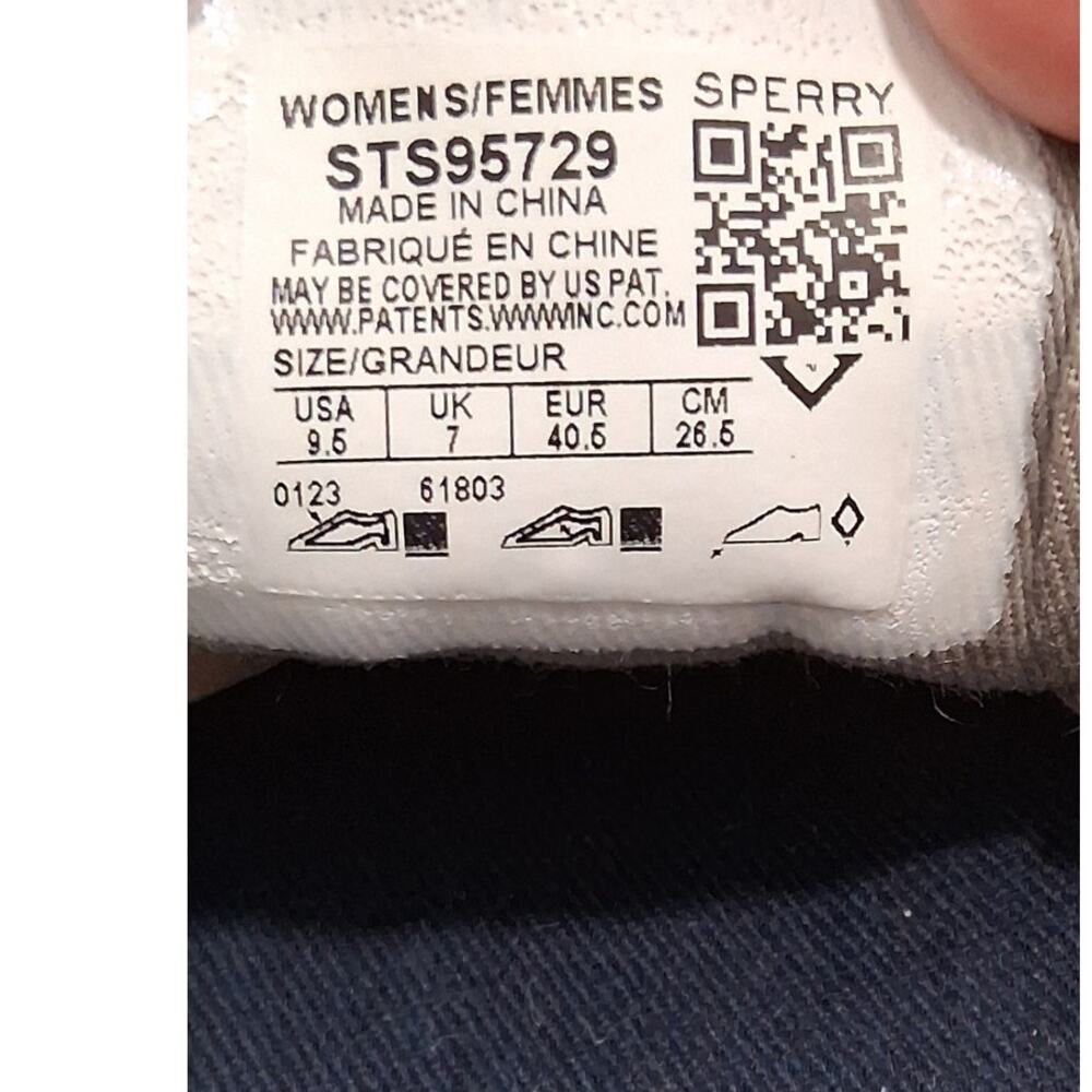 Sperry Top-Sider Canvas Sneakers Memory Foam Slip Ons Grey Women Size 9.5 - Picture 6 of 7